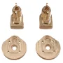 Upgraded Metal Accessories Brass Rear Axle Cup+Counterweight Block Gear Cover for MJX 1/12 H12Y H12Y+ RC Car Vehicle Models Spare Parts