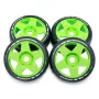 4PCS 1/8 Rally Drift On-Road Tires Wheels 17mm Hex for ARRMA INFRACTION LIMITLESS FELONY F1 ZD RC Car Vehicles Model Parts