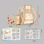 Wooden Remote Controlled Balancing Robot Model Assembly Kit DIY Children's Science Experiment Education Puzzle Toy Student Technology Small Production