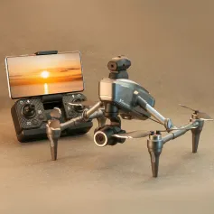 WLRC V196 PRO WiFi FPV HD Çift Kamera Servo Gimbal 360¡ã Akıllı Engellerden Kaçınma Optik Akış Konumlandırma Fırçasız RC İHA Quadcopter RT