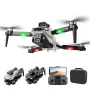 PJC M1S Three Camera Vertical Shoot Electric Adjustment WiFi FPV with 3 HD Lens 360° Infrared Obstacle Avoidance Optical Flow Positioning Brushless Foldable RC Drone Quadcopter RTF