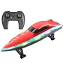 4DRC S7 RTR 2.4G RC Boat Waterproof Speedboat LED Light High Speed Remote Control Ship Dual Motors Vehicles Models Toys
