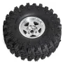 4PCS Upgraded 1.9 Inches Tires Aluminum Alloy Wheel Rims for 1/10 Axial SCX10 III Yikong YK4107 RGT Rock Crawler Climbing Truck RC Cars Vehicles Models Spare Parts R226