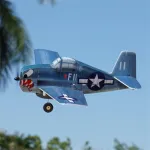 MinimumRC F6F Hellcat Q-series 320mm Wingspan 2.4GHz 4CH Gyro Stabilization Micro Fighter RC Airplane KIT with Brushed Motor