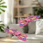 E0-25 Flying Glitter Butterflying Intelligent Gravity Sensor Obstacle Altitude Hold Mode 360° Filp Colorful LED Lighting 2.4G 4CH RC Toys Kids Gift Drone Quadcopter RTF