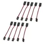 10 PCS JR Plug Male to Female Servo Extension Cable 3P 100mm 30Core for Futaba and JR Servos / RC Cars Airplanes Helicopters