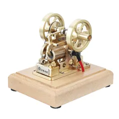 Eachine EM1 Micro Engine Model Brass Double Piston Complete STEM Engine Toys Collection Gifts