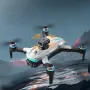 YLR/C S160 WiFi FPV with LCD Screen Controller HD Dual Camera Servo Gimbal 360° Obstacle Avoidance Colorful LED Lights Brushless Foldable RC Drone Quadcopter RTF
