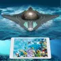 Happy Cow 777-273 Mini WIFI RC Boat App Controlled Six Links Real time Transmission Underwater Camera Ship Photo Video Visual Remote Control LED Light Model Outdoor Children Toy