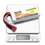 ZOP Power 7.4V 2200mAh 35C 2S Lipo-batteri T-kontakt för Wltoys 124019 144001 10428 10428A/B/C/A2/B2/C2 K949 RC-bil