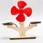 Kit di montaggio modello ventilatore solare in legno fai da te per bambini, esperimento scientifico, puzzle educativo, giocattolo, studente, tecnologia, piccola produzione