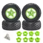 4PCS D232 Upgraded Off-Road Tires Wheels for 1/8 1/10 Short Course Truck RC Cars Vehicles Models Parts Accessories