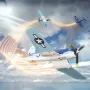 Eachine F4U CORSAIR VMF-217 2.4G 4CH Brushless 500mm Wingspan 6-axis Gyro One Key Take off Aerobatic EPP Warbird Glider RC Airplane BNF/RTF for Beginner