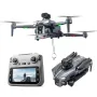 XKJ K18 MAX GPS 5G WiFi FPV with 5.9inch LCD Screen Controller HD Dual Camera Servo Gimbal 360° Obstacle Avoidance One-Key Airdrop Brushless Foldable RC Drone Quadcopter RTF