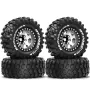 4PCS Redspider 1.9\ Wheel Hub 95mm Tires for 1/10 1/12 LC80 MJX H12Y H12Y+ RC Climbing Car Vehicle Models Spare Parts