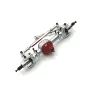 2PCS Upgraded Metal Front Rear Bridge Axle Assembly MNRC MN82 MN78 MN168 MN80 for TOYOTA Land Cruiser LC79 1/12 RC Cars Vehicles Models Spare Parts