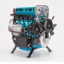 TECHING DM111 Metal Turbocharged 4 Cylinder Engine DIY Assembly Kit Excellent STEAM Science Education Discovery Toys Children Gifts