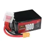 Batterie LiPo ZOP Power 6S 22,2 V 1800 mAh 120 C 39,96 Wh avec prise XT60 pour drone RC FPV Racing