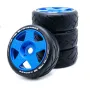 4PCS 1/8 Rally Drift On-Road Tires Wheels 17mm Hex for ARRMA INFRACTION LIMITLESS FELONY F1 ZD RC Car Vehicles Model Parts