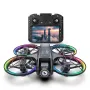XKJ K200 MAX ওয়াইফাই FPV LCD স্ক্রিন কন্ট্রোলার সহ HD ডুয়াল ক্যামেরা বৈদ্যুতিকভাবে সামঞ্জস্যযোগ্য অপটিক্যাল ফ্লো হোভার স্বয়ংক্রিয় বাধা এড়ানো ঝলমলে 7-লাইট সার্কেল প্রোটেকশন ব্রাশলেস 2.4G 4CH 6-অক্ষ রিমোট কন্ট্রোল খেলনা RC ড্রোন কোয়াডকপ্টার RTF