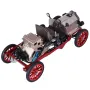 Teching Assembly Vintage Classic Car Metal Mechanical Model Toy with Electric Engine Toys