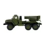 WPL B36-2 1/16 2.4G 6WD RTR Rc Car Hail Rocket Launcher BM-21 Military Truck Rock Crawler Vehicle Models Toy Proportional Control