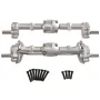 Upgraded Metal Parts Front Rear Door Bridge Axle for MNRC MN82 LC79 MN78 D90 D91 D96 99S 1/12 RC Cars Vehicles Models Spare Accessories