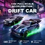 WSD E84 E85 RTR 1/64 2.G 4WD RC Drift RC Car Mini Race LED Light Two Speed Full Scale Radio Control High Speed Motor On-Road Racing Vehicle Model Boys Gifts Toys