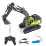 HuiNa Toys 1661 RTR 1/18 2.4G 13CH RC Excavator Alloy Bucket Engineering LED Light Spray 680° Rotation Remote Control Vehicles Models