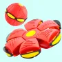 Đồ chơi ngoài trời UFO biến hình kỳ diệu có đèn LED hình đĩa bay giúp giảm căng thẳng, vui nhộn, đa năng, nhựa phẳng, hai chế độ