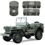 JJRC C8815 1/10 Willys Military Truck RC Car Parts Oil Drum Small Large Cartridges Box Vehicles Models Spare Decoration DIY Accessories