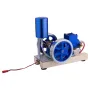 STARPOWER Mini Four Stroke Gasoline Engine Internal Combustion Engine Model with Wooden Base Physics Experiment Science Discovery Production Invention Gift Collection Toys