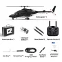 Eachine E188S AirWolf 2.4G 9CH 6G GPS Localizzazione del flusso ottico LiDAR TOF Mantenimento dell'altitudine Doppio motore brushless Scala 1:34 Elicottero RC Flybarless RTF