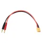 22cm 12/14AWG XT60 Male Plug to 4.0mm Banana Plug Silicone Cable for B6AC Charger