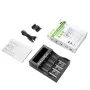 HTRC CH4 Battery Charger Li-ion Li-fe Ni-MH Ni-CD Smart Fast Charger for 18650 26650 6F22 9V AA AAA 16340 14500 Battery Charger