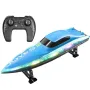 4DRC S7 RTR 2.4G RC Boat Waterproof Speedboat LED Light High Speed Remote Control Ship Dual Motors Vehicles Models Toys