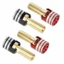 4PCS Hard Case Battery Cooler Bullet Plug Banana Head for 1/10 RC Off-Road Monster Truck RC Modified Car