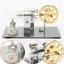 Modello di motore Stirling Tecnologia Fisica Esperimento Scienza Scoperta Produzione Invenzione Fai da te Progetto Pezzo Regalo Collezione Giocattoli