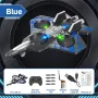 CZ01 2.4G EPP Hover Fighter Glider One-Key Circling 360° Roll 4 Turbofans 4CH LED RC Drone Airplane Quadcopter Stunt Glider RTF