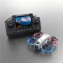 XKJ K100 MAX MINI WiFi FPV with LCD Screen Controller HD Dual Camera Optical Flow Hover Dazzling Lights Circle Protection Kids Gifts 2.4G 4CH 6-Axis Remote Control RC Toys Drone Quadcopter RTF