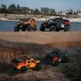 CROSSSRC EMO X4 1/8 2.4G 4WD 50 km/u RC-auto Rock Crawler Big Leopard Off-Road Klimwagen LED-licht Pick-up Reddingsvoertuigen Modellen Speelgoed Voor Achter Geblokkeerd Differentieel