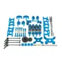 Metal Upgrade Parts WLtoys 144001 144010 124017 124019 Rlaarlo 1/14 1/12 AM X12 RC Car Shock Tower Arm Rod Kits
