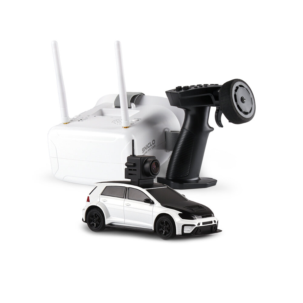 White Car+FPVBOX+Goggles+Remote Controller