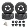4PCS D232 Upgraded Off-Road Tires Wheels for 1/8 1/10 Short Course Truck RC Cars Vehicles Models Parts Accessories