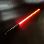 2-in-1 Metal Laser Sword with Hit Sound and Seven Color Lights Rechargeable Perfect for Cosplay and Role-play
