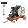 OKMO 1/8 3.6CC Mini Vintage Single Cylinder Four-Stroke Gasoline Engine Model 1140 w/ Trailer Version Science Discovery Toys