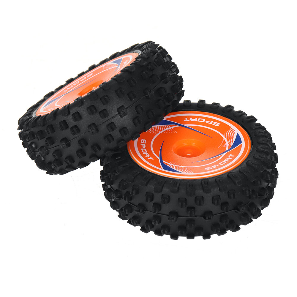 Orange Rear Tire