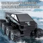 JJRC Q218 RTR 1/18 2.4G RC Car Eight Wheels Waterproof Amphibious 360° Rotation Cyber Pickup Off-Road Truck Stunt Vehicles Models Water Land Toys