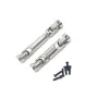 2PCS Upgraded Metal Drive Shaft Front Rear for Land Rover FMS FCX24M D90 D110 Range Discovery 1/24 Rock Crawler RC Cars Vehicles Models Spare Parts Accessories