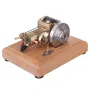 M16B 1.6cc Mini horizontal Air-cooled Single-cylinder 4 Stroke Gasoline Hit Miss Complete Engine Model with Wooden Base
